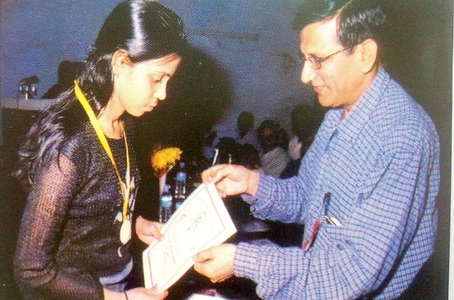 Congratulating ten std. student